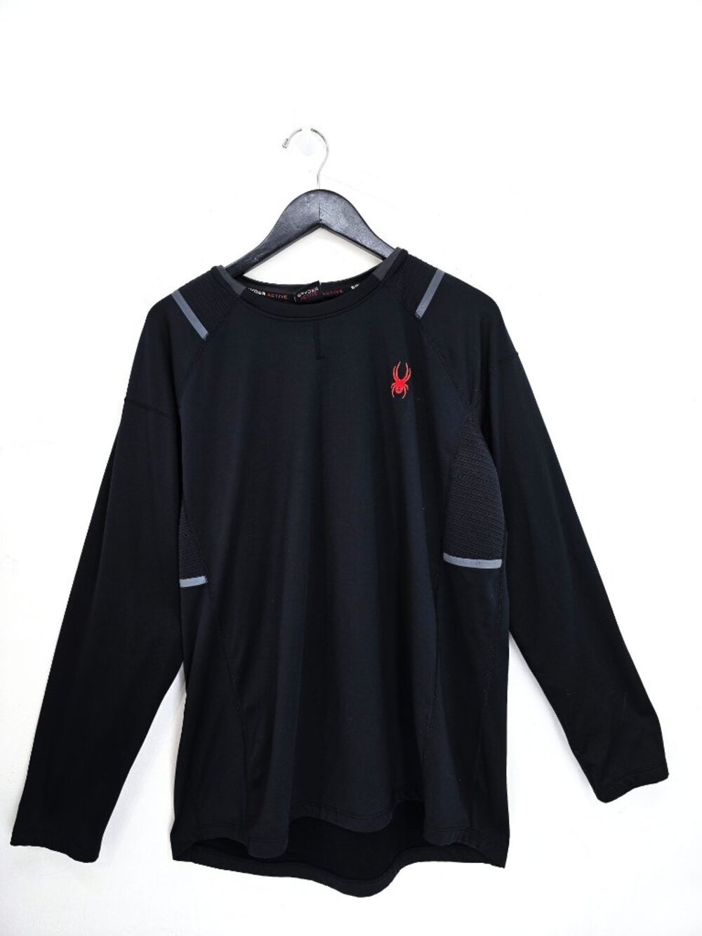 Spyder Black Thermal Active Prow - B Long SLeeve Pull on Sweatshirt Men Size L/